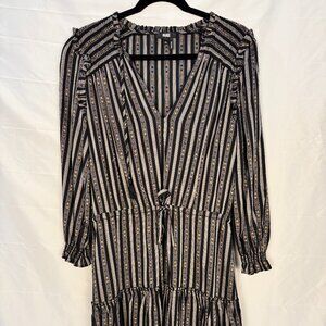 Paige Long-Sleeved Striped Dress